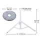 DIY Collapsible Portable Umbrella Stand Base (D 1 1/4")