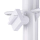DIY 6 ft 8-Rib Fringe Beach Umbrella Tilt with Sand Auger Anchor