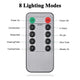 DIY Outdoor Umbrella Lights Solar Day Night Sensor 7-9ft 6-Rib