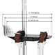 DIY 36"-50" Aluminum Drywall Stilts Blue Silver Options