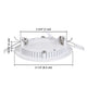 DIY 3W LED Dimmable Ceiling Recessed Lighting
