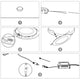 DIY 3W LED Dimmable Ceiling Recessed Lighting