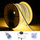 DIY 120V Waterproof LED Neon Rope Light 2700K RF Remote