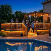 DIY Waterproof LED Neon Rope Light Warm White RF Remote