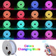 DIY 50ft Waterproof LED Neon Rope Light RGBW App RF Remote 120V