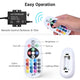 DIY 50ft Waterproof LED Neon Rope Light RGBW App RF Remote 120V