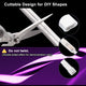 DIY 50ft Waterproof LED Neon Rope Light RGBW App RF Remote 120V