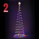 DIY 6' RGBY LED Spiral Christmas Tree Indoor & Outdoor