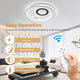 DIY 4-Circle Ring Ceiling Light Flush Mount with Remote