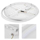 DIY 4-Circle Ring Ceiling Light Flush Mount with Remote 70W 30"