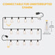 DIY 120V Dimmable String Lights (4x50ft), ST38-Bulb 100ct., Waterproof