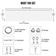 DIY 40'x10' Outdoor Curtain String Light 120V