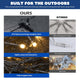 DIY 40'x10' Outdoor Curtain String Light 120V