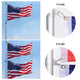 DIY 30 ft Aluminum Telescoping Flagpole Kit with Luxury Eagle