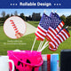 DIY 8"x5" Mini American Flags on Stick for Yard Bulk(12ct or 24ct)