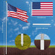 DIY 10ft Residential Flagpole Kit Sectional Aluminum Pole