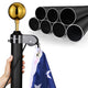 DIY 13Gauge Residential Flagpoles with Solar Light Luxury Eagle (20/25/30FT)
