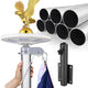 DIY Aluminum Flag Pole Kit Luxury Eagle, Solar Light & Dock Mount
