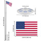 DIY Telescoping Flag Pole with Solar Light on Top (20ft,25ft,30ft Options)
