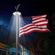 DIY 13Gauge Residential Flagpoles with Solar Light Luxury Eagle (20/25/30FT)