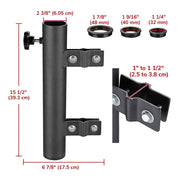 DIY RV Ladder Mounted Flagpole Holder for 1" to 2 3/8" Pole