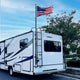DIY RV Ladder Mounted Flagpole Holder for 1" to 2 3/8" Pole