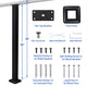 DIY Railing Post - 2x2x36in T304 Stainless Steel Level Post 16-Gauge