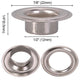 DIY Nickel/Brass Grommets and Washers Fabric Fasteners (#0, #2, #4)