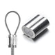 DIY 2-2.5mm Wire Rope Ferrule Aluminum Oval Sleeves 100ct.