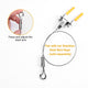 DIY 20ct. Adjust Q-Hanger Sign Hooks with Buckles for 1-1.5mm Wire Rope