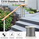 DIY 7x7 Wire Rope T316 Stainless Steel Cable 1/8"x500' (3.18mm)