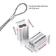 DIY Wire Rope Ferrule Aluminum Oval Sleeves