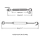 DIY Cable Turnbuckles Hook & Eye 304Stainless
