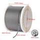 DIY 7x19 Wire Rope T316 Stainless Steel Cable 3/16"x500' (4.8mm)