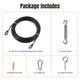 DIY 7x7 Wire Rope T304 Stainless Steel (4x)60' (Vinyl Coating 2.5mm)