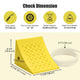DIY Wheel Chocks with Rope & Handle for 24-32in Tire, 33,000lbs GVWR
