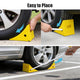 DIY Wheel Chocks with Rope & Handle for 24-32in Tire, 33,000lbs GVWR