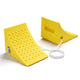 DIY Wheel Chocks with Rope & Handle for 35in Tire, 66,000lbs GVWR