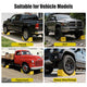 DIY Wheel Chocks with Rope & Handle for 35in Tire, 66,000lbs GVWR
