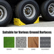 DIY Wheel Chocks with Handle for 50in Tire, 198,400lbs GVWR