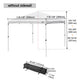 DIY White Pop Up Canopy Tent Wheeled Bag Included, Optional Sides