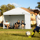 DIY White Pop Up Canopy Tent Wheeled Bag Included, Optional Sides