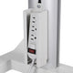 DIY Heavy Duty Power Strip Mount for Computer Workstation Cart
