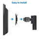DIY VESA Monitor Mount (75x75 & 100x100), for Screens up to 22lbs