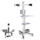 DIY NexusX Mobile Workstation Cart Computer Workstation 2-Monitor