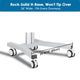 DIY NexusX 2-Monitor Mobile Workstation Cart w/ Locking Storage Drawer