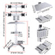 DIY NexusX 4-Monitor Mobile Workstation Cart Fits 10-21in Screens