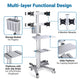 DIY NexusX 4-Monitor Mobile Workstation Cart Fits 10-21in Screens