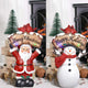 DIY Santa Snowman Figurine with Light Christmas Gift 12"