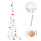DIY 3ft Pre-lit Cone Christmas Tree Colorful Balls Battery Remote Control